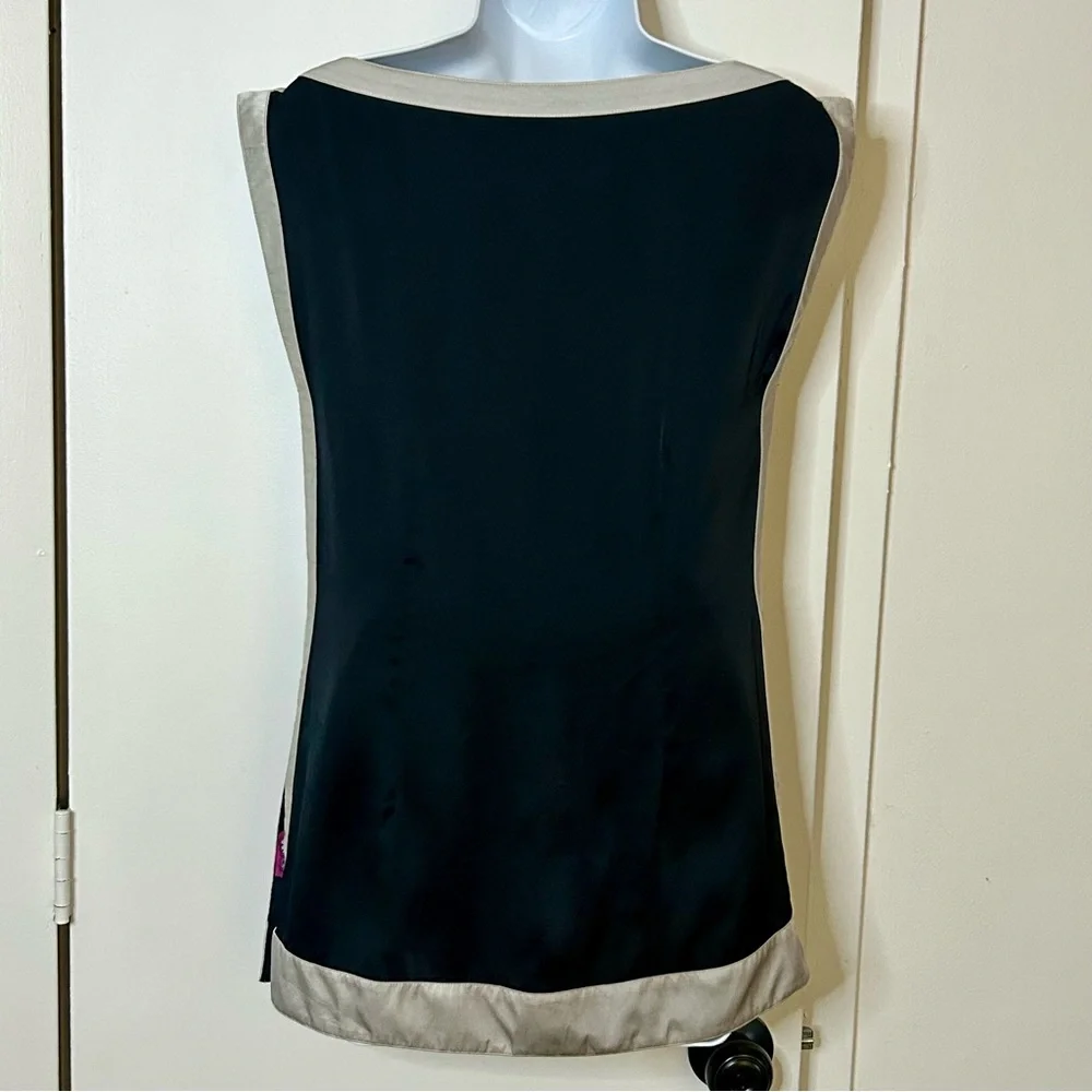 Bebe | 100% Silk Tunic Blouse w/ Wrap - Size XS - Paisley Print - Picture 5 of 9